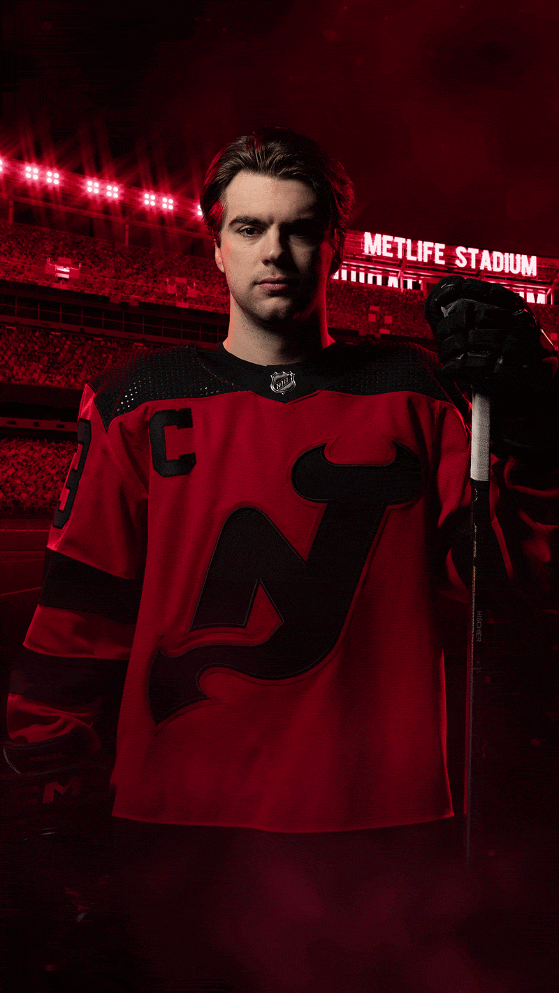 New Jersey Devils: 2024 Stadium Series Campaign — Creative Direction & Design (Photography: Andrew Maclean)