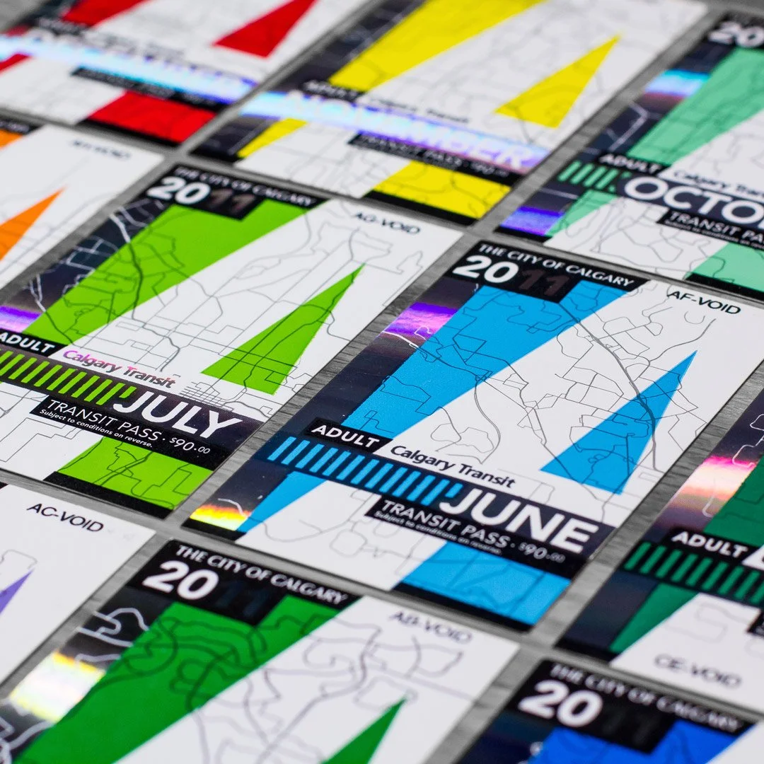 Calgary Transit: 2011 Transit Passes — Creative Direction & Design