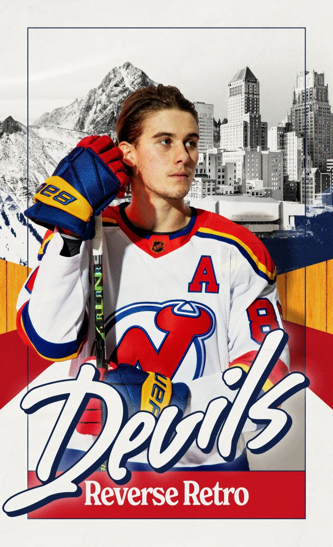 New Jersey Devils: "Reverse Retro" Campaign — Creative Direction & Design (Photography: Andrew Maclean)
