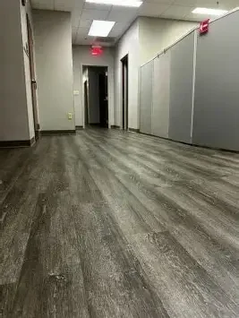 commercial vinyl plank flooring new install