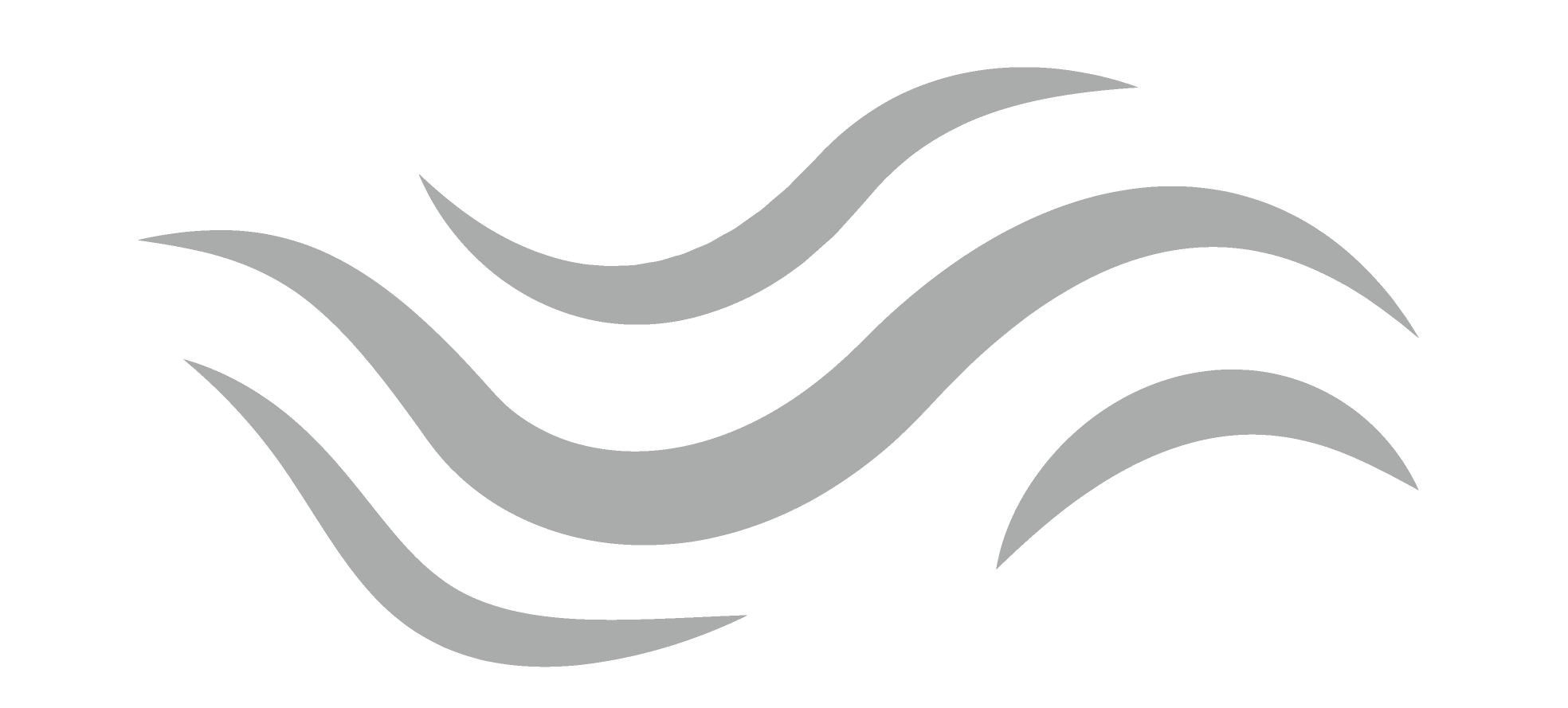 Gray abstract swirling lines on a black background.
