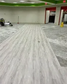 commercial vinyl plank flooring new install