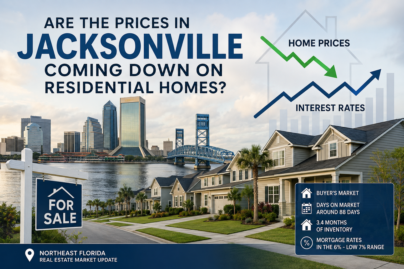 Are the Prices in Jacksonville Coming Down on Residential Homes?