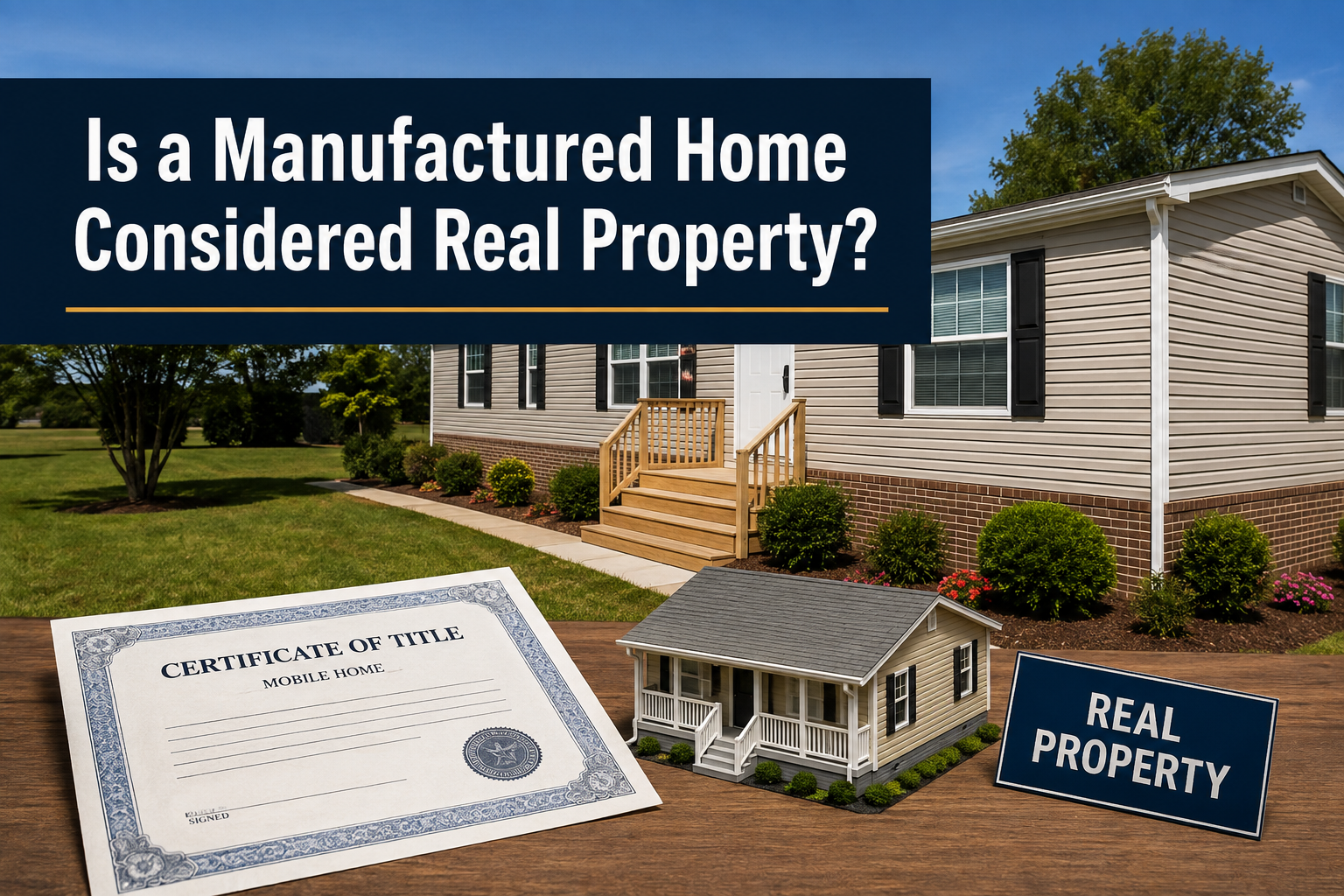 Is a Manufactured Home Considered Real Property?