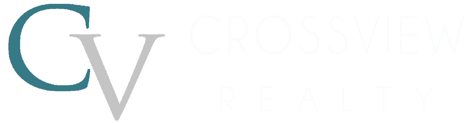 Logo of Crossview Realty with stylized 'CV' and company name.