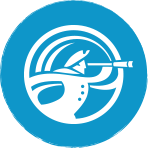 Blue and white City of Saint John logo