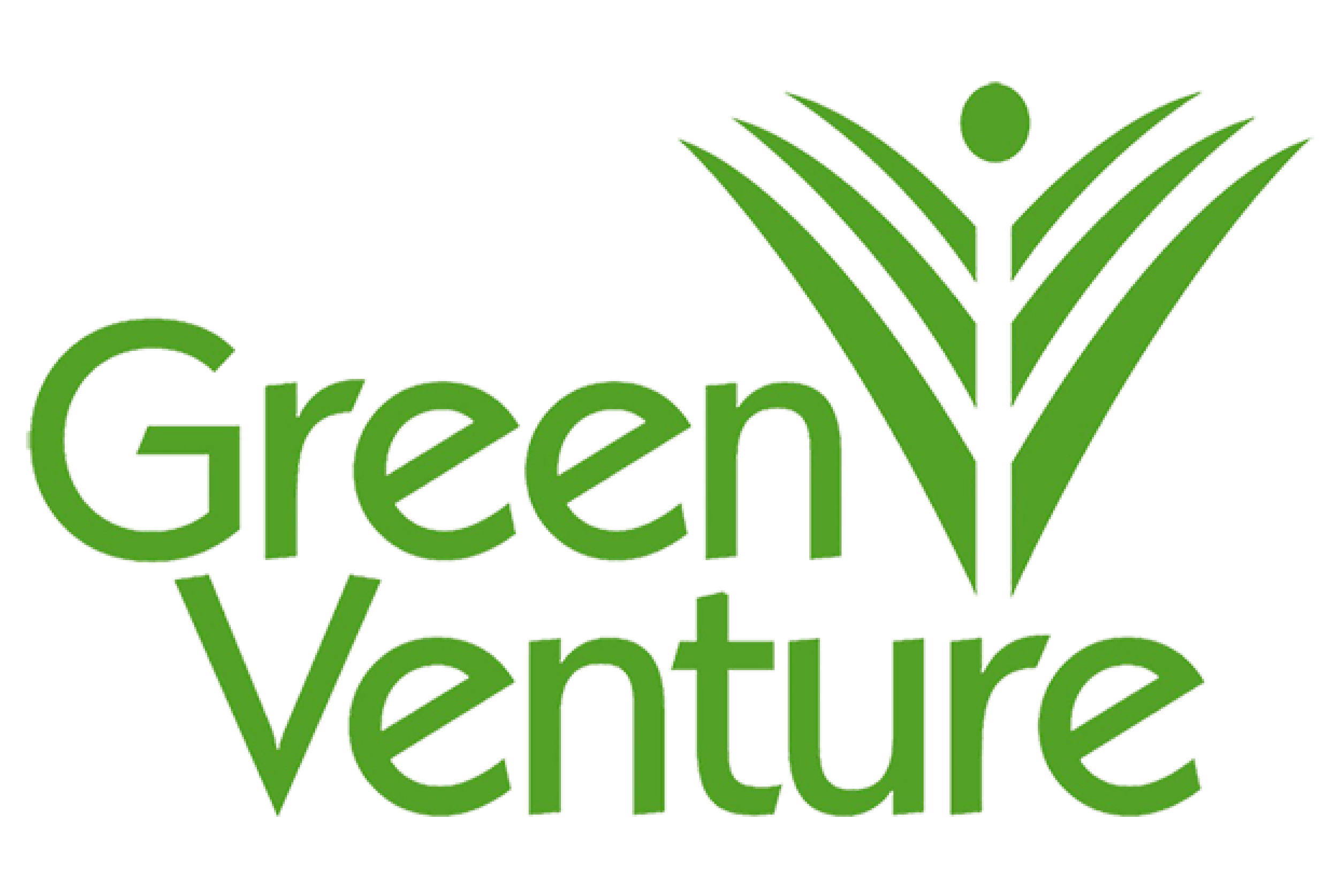 Green logo with stylized plant and the word Green Venture in green text.