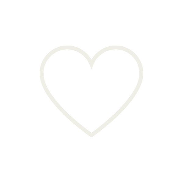 Black background with a white outline of a heart.
