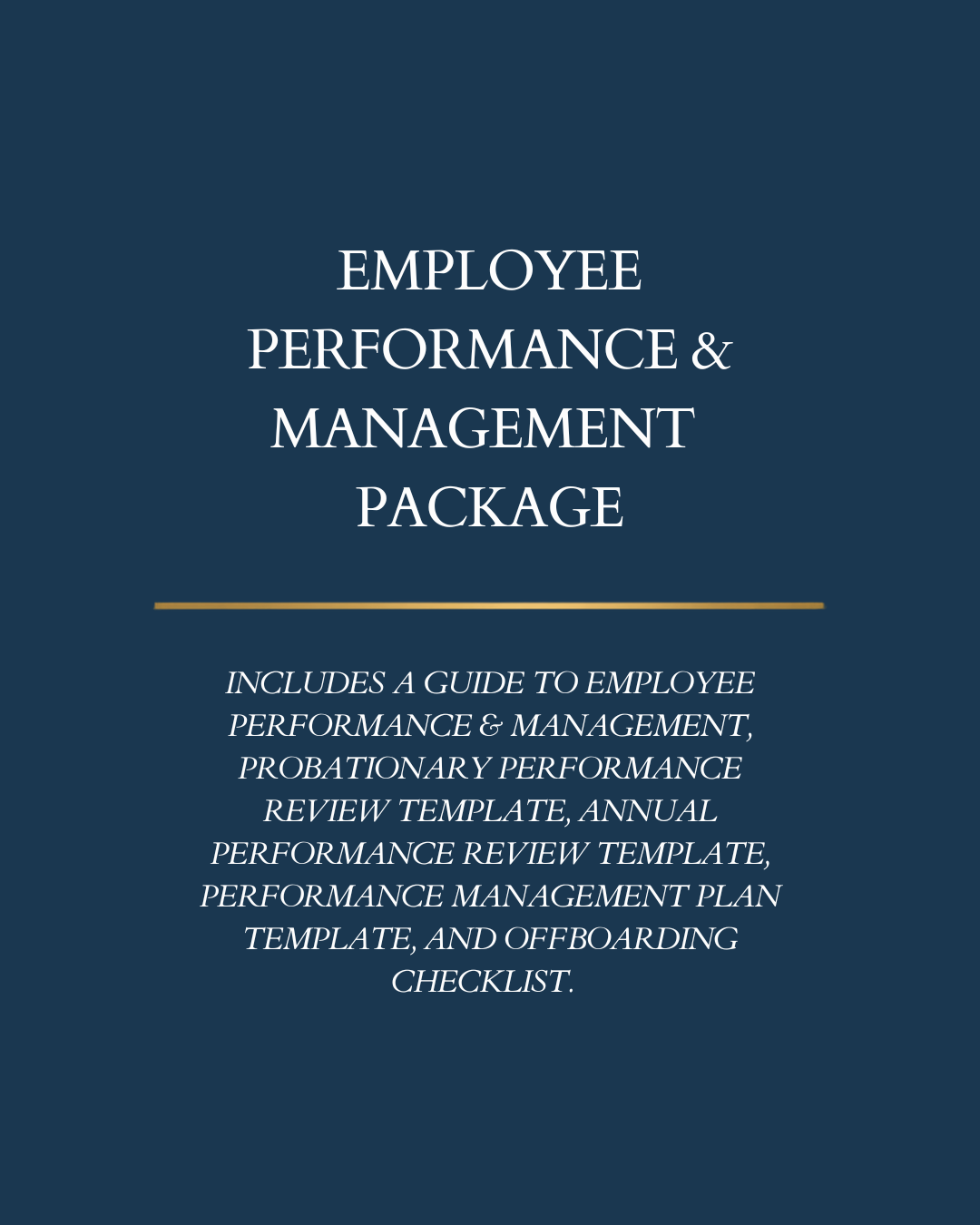 Employee Performance and Management Package