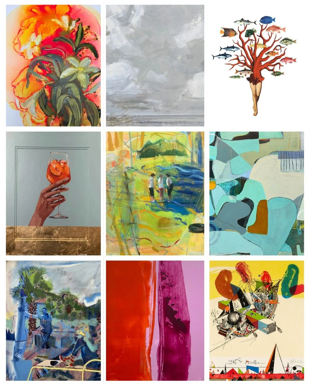 Meet the artists we proudly represent!

Discover which artist wonders if sounds can be seen, another who takes the idea of a &ldquo;skeleton crew&rdquo; very literally, and one whose dreamy summer canvases are inspired by found film.

Now on our webs