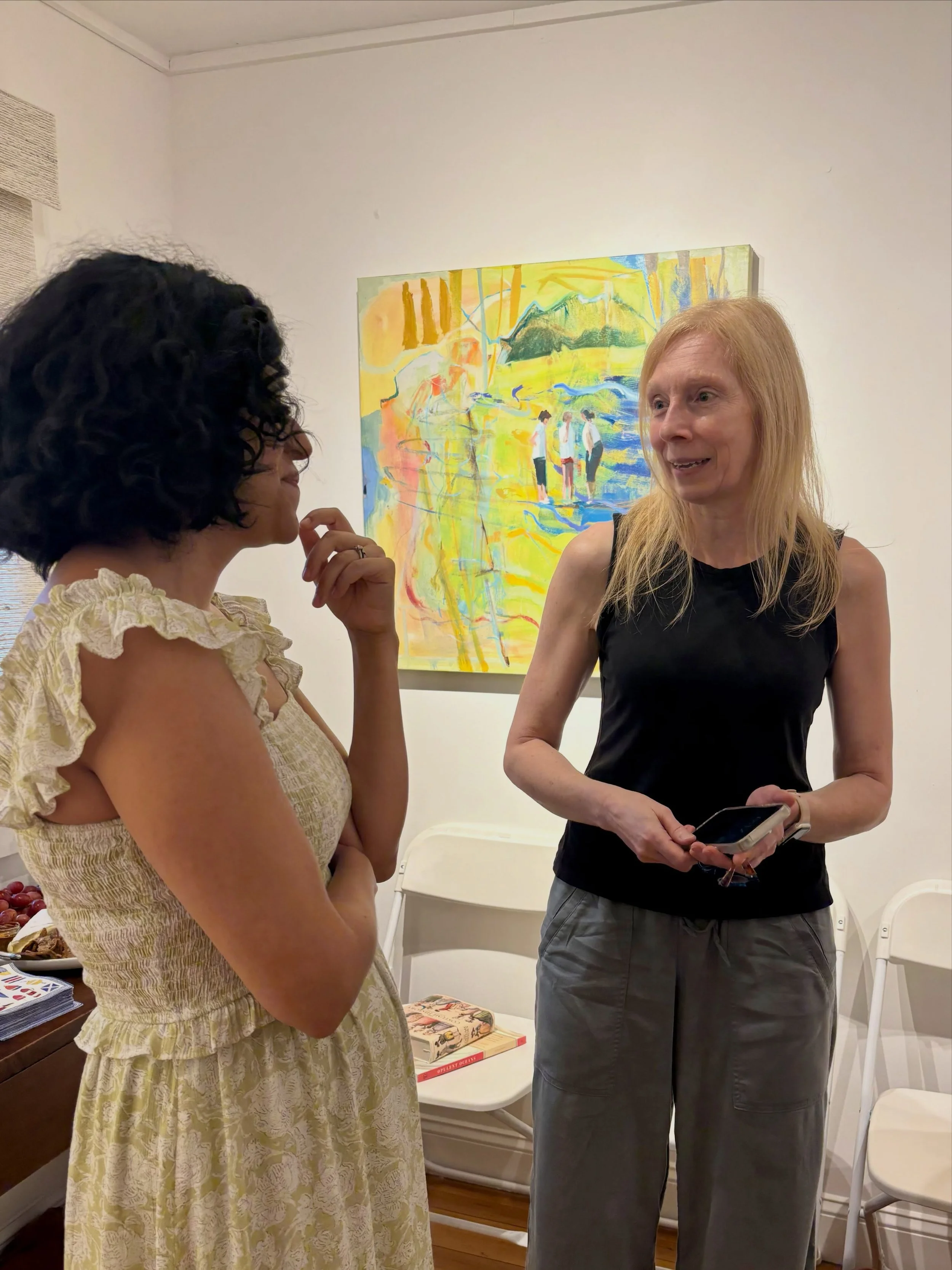 We did it again! The artist talk for A Summer Social was filled with inspirational stories, artistic advice,  good laughs and even a surprise birthday gift! Thankful to Karla Hunter, Amy Ross and Lisa Daria Kennedy for their time and insight. @nature