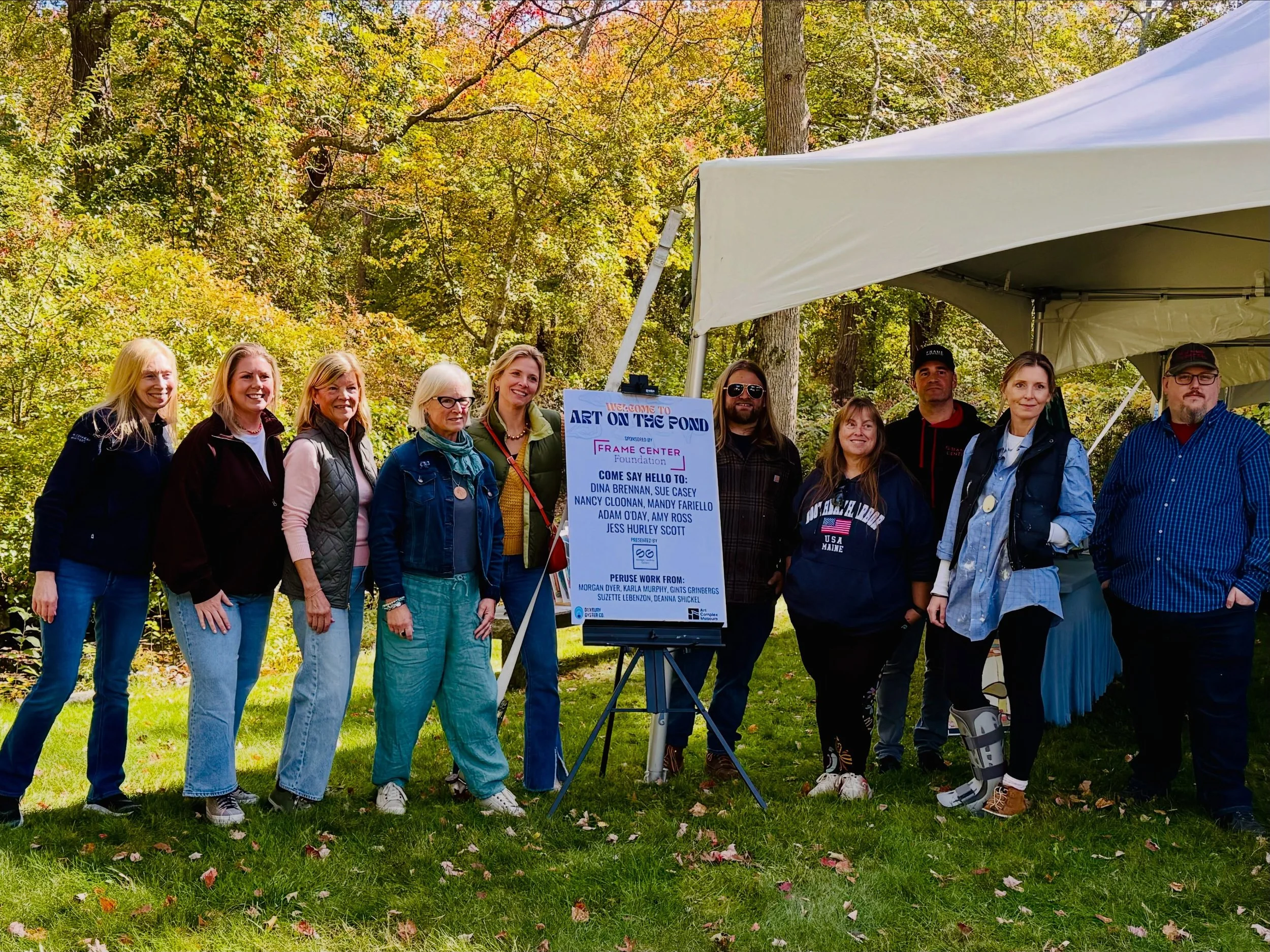 Thank you to the artists, framers, friends and family that made Art on the Pond at Shuckfest 2026! Additional thanks to the Art Complex for hosting us and to everyone who visited our tent.  We are lucky to have such a strong art community on the Sout