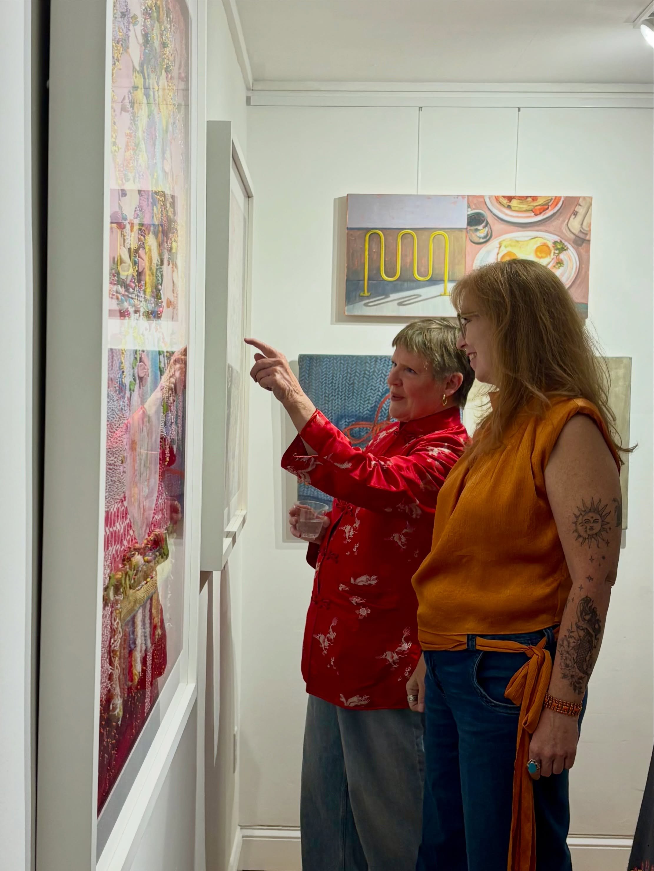 Another amazing reception in the books! We are so excited to share &ldquo;Common Thread&rdquo; with all of you! Thank you to all our friends, family, and talented artist who joined us this past Friday for the opening reception. A special thank you to