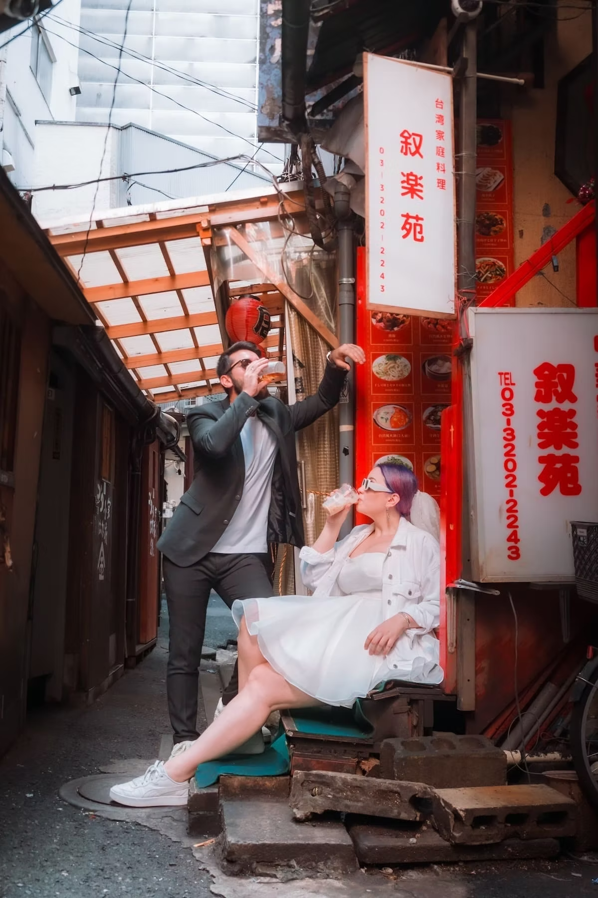 Daytime Couples Portraits by Tokyo Photographer Deniz Demir Shinjuku
