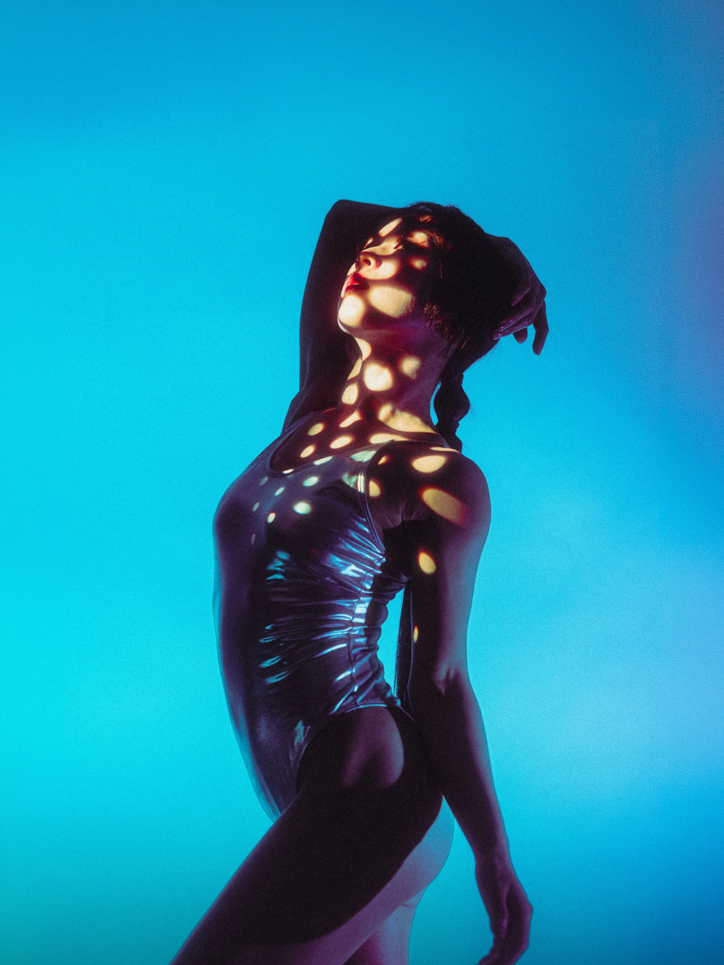 Some recent work from a one-on-one studio workshop in Tokyo.&thinsp;
&thinsp;
We spent the session experimenting with projection, colour, movement and different ways of shaping light &mdash; essentially building each look from scratch and seeing wher