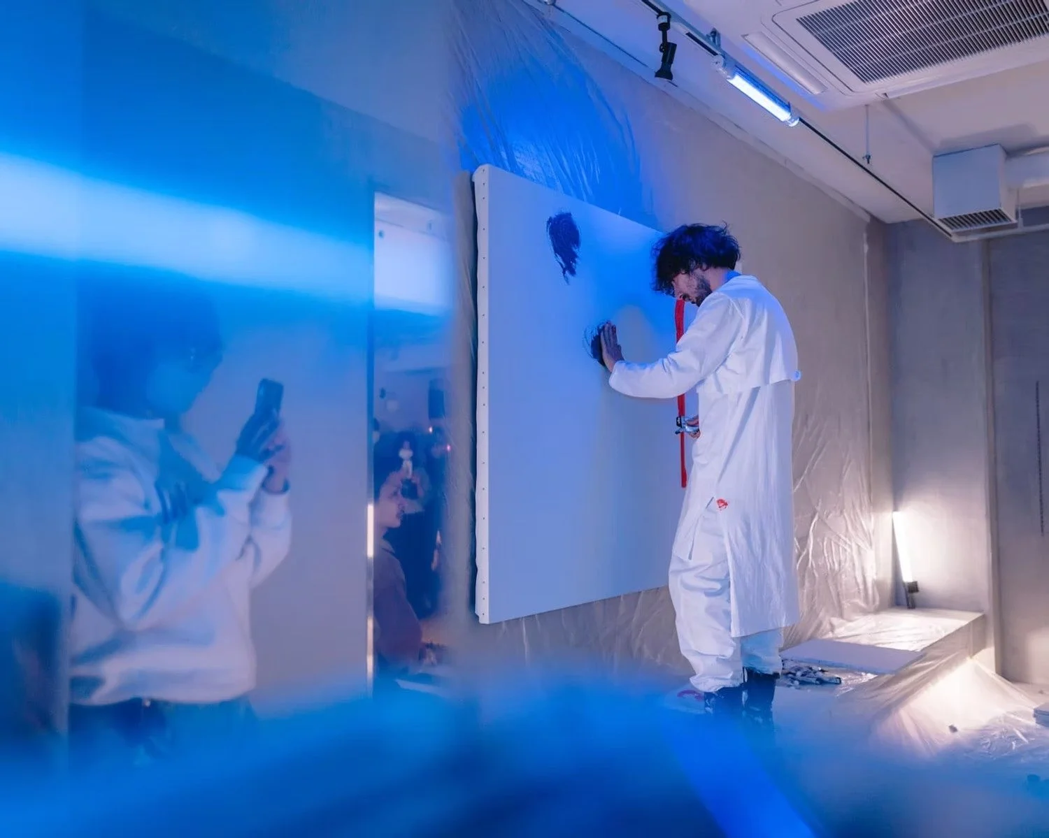 Artist Painting at Event in Tokyo