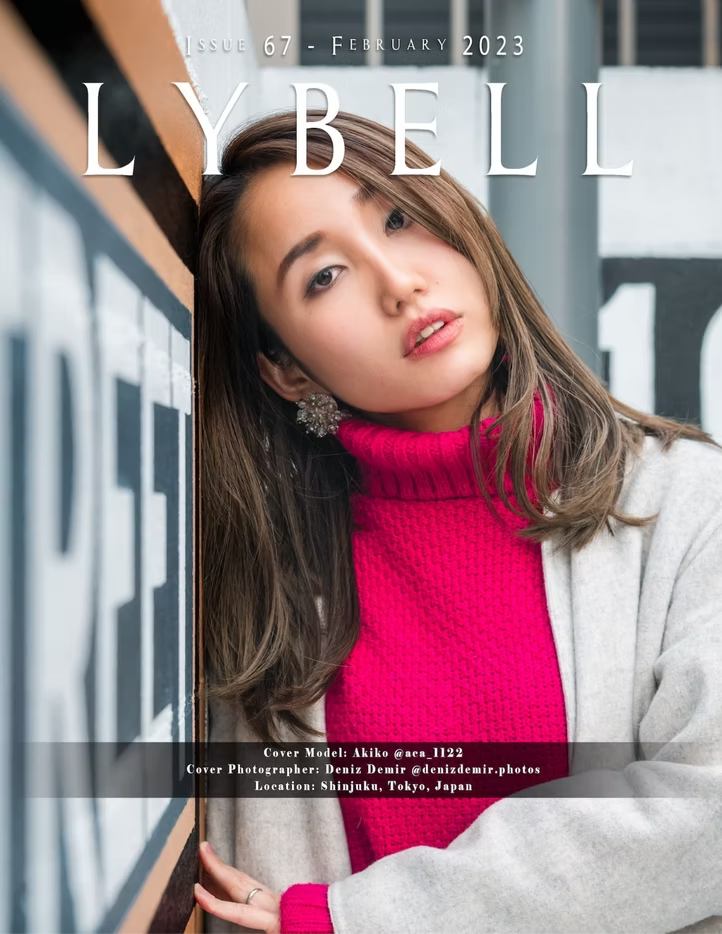 LYBELL Magazine Front Cover - Striking Elegance by Deniz Demir