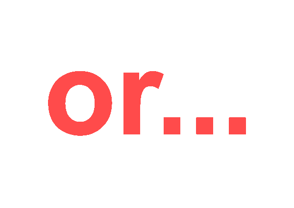 The image has the word 'or...' in large red letters on a black background.