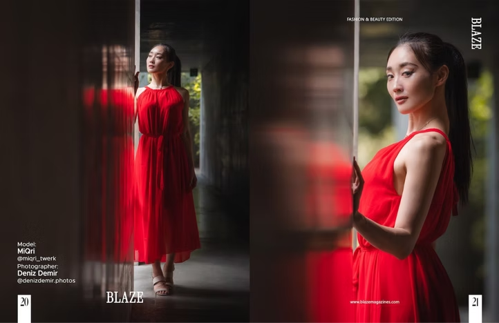 BLAZE Magazine - Radiant Glamour by Deniz Demir