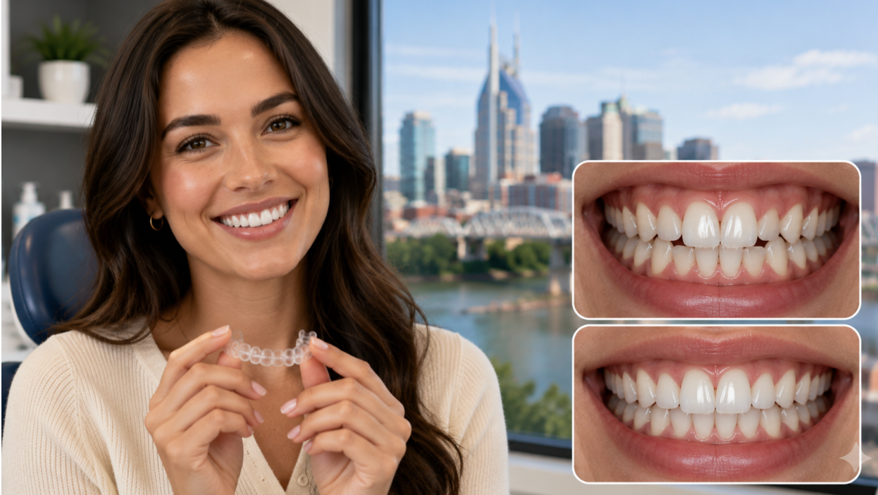 Real Nashville Patient Results: Before &amp; After ClearCorrect Treatment at Dinning Dental