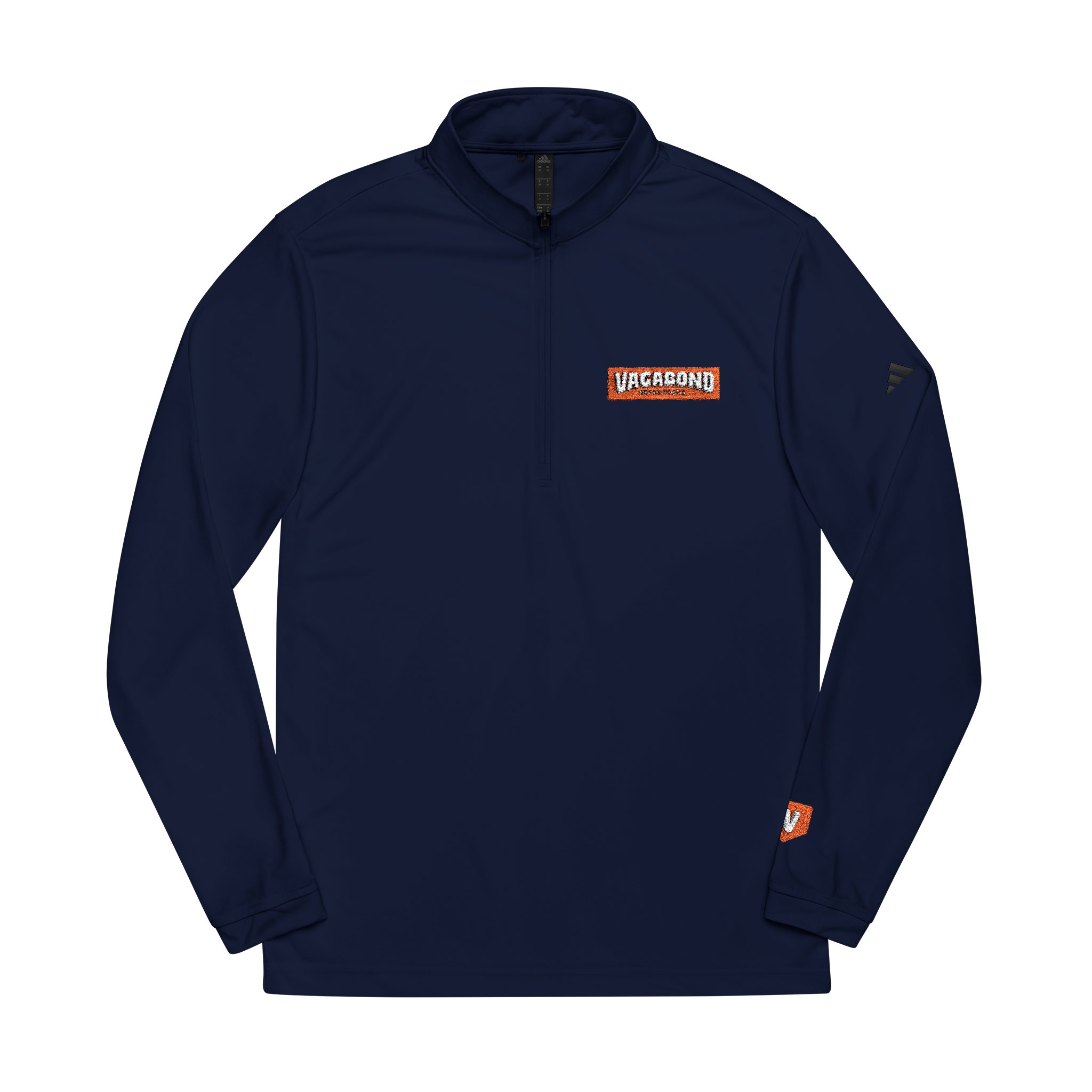 Vagabond Ex Adidas Embroidered Quarter-Zip Pullover