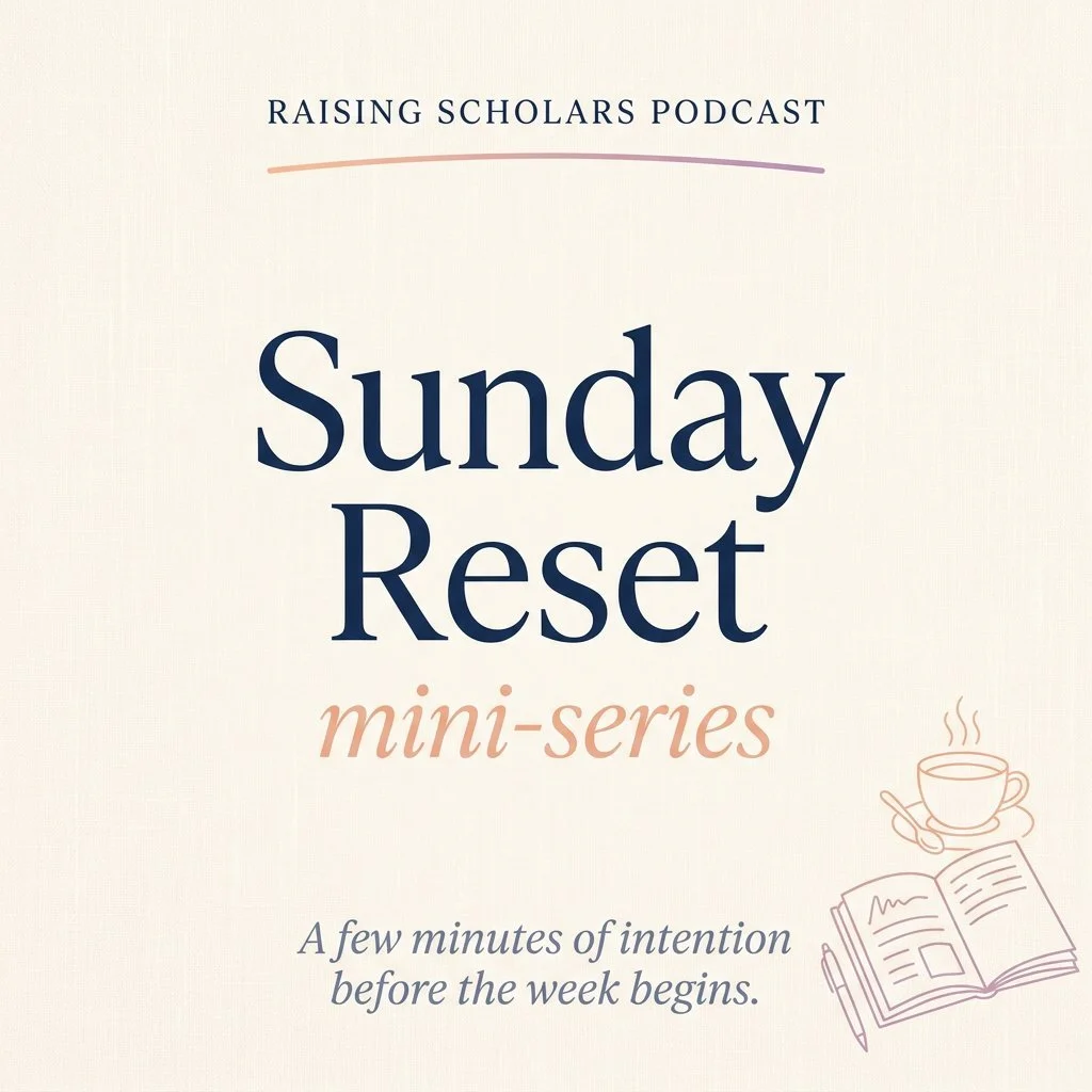 🌅 Sundays just got better.

Introducing the Sunday Reset mini-series &mdash; short, intentional episodes dropping every Sunday alongside our main Tuesday episodes in Season 2.

A few minutes of reflection and prep for parents who want to show up int