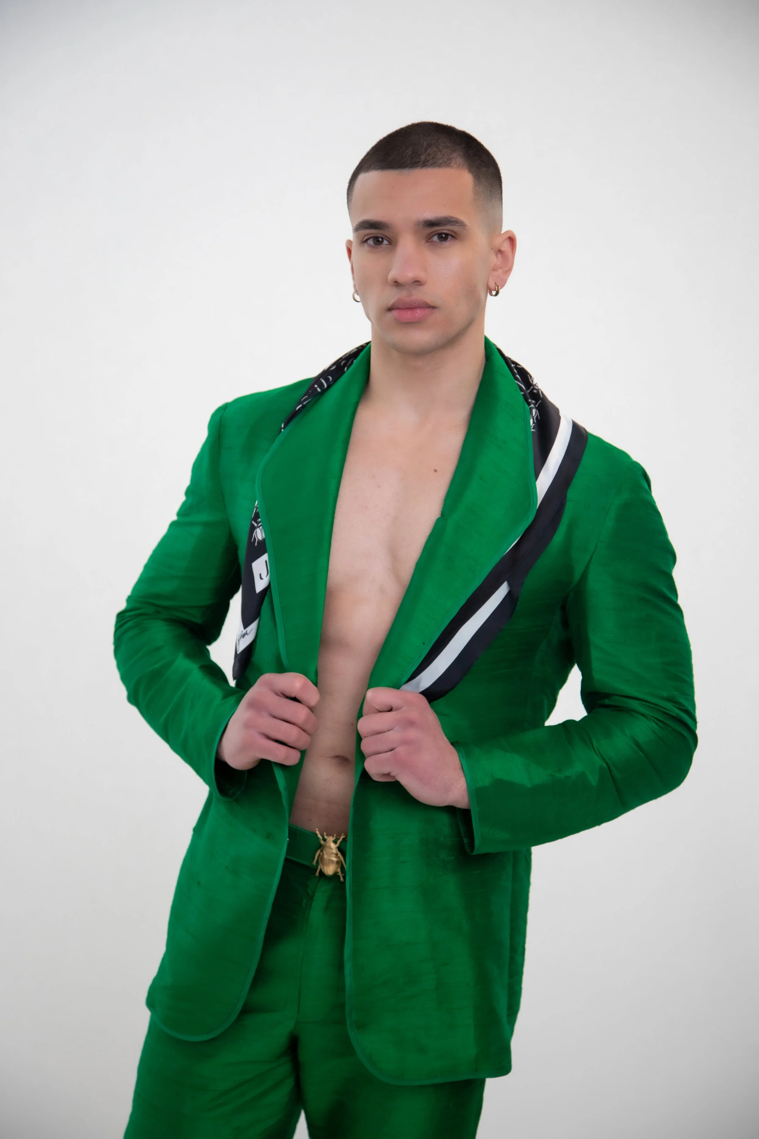 EMERALD GREEN ACCENT MENS BLAZER