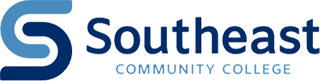 Southeast Community College logo featuring a stylized blue letter 'S' and the college name.