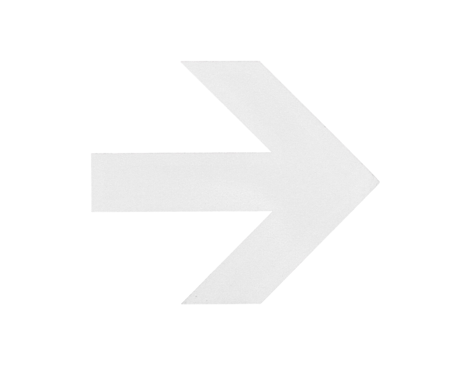 A white, three-dimensional arrow pointing to the right on a black background.