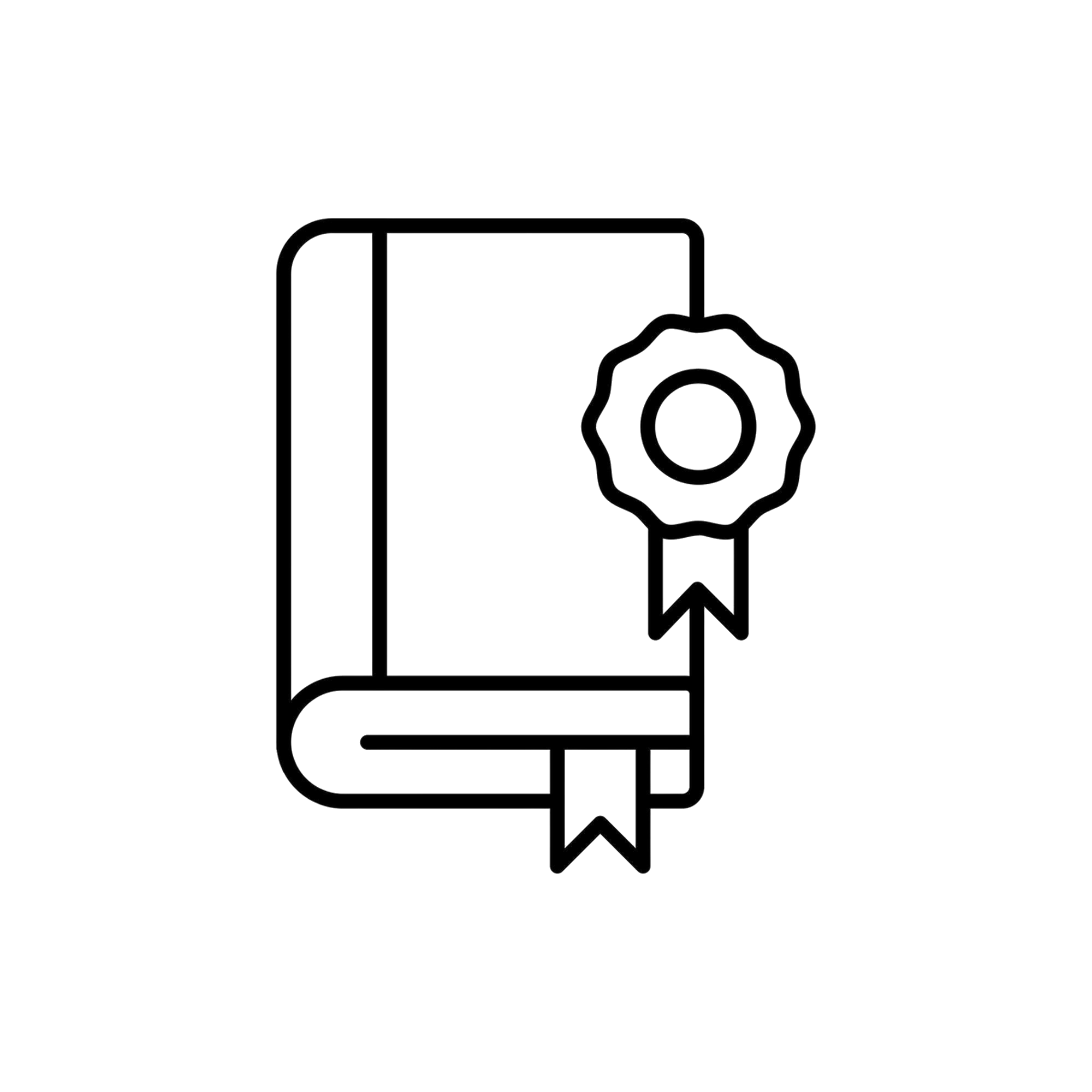 Outline of a tractor with a gear symbol and upward arrow.