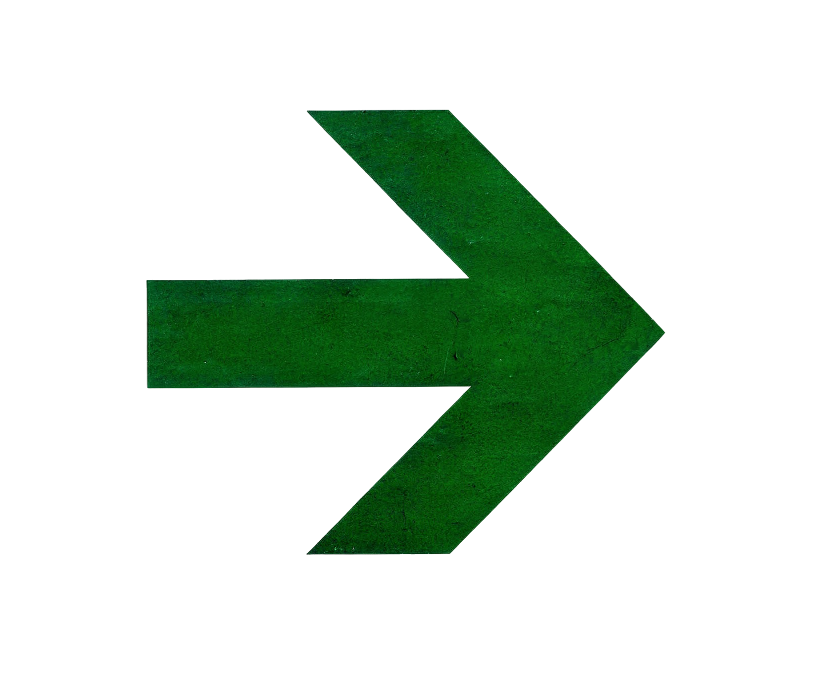 A large green arrow pointing to the right.