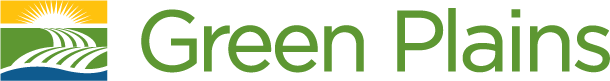 Green Plains logo with stylized green fields, a blue sky, and a yellow sun, alongside the text 'Green Plains' in green.