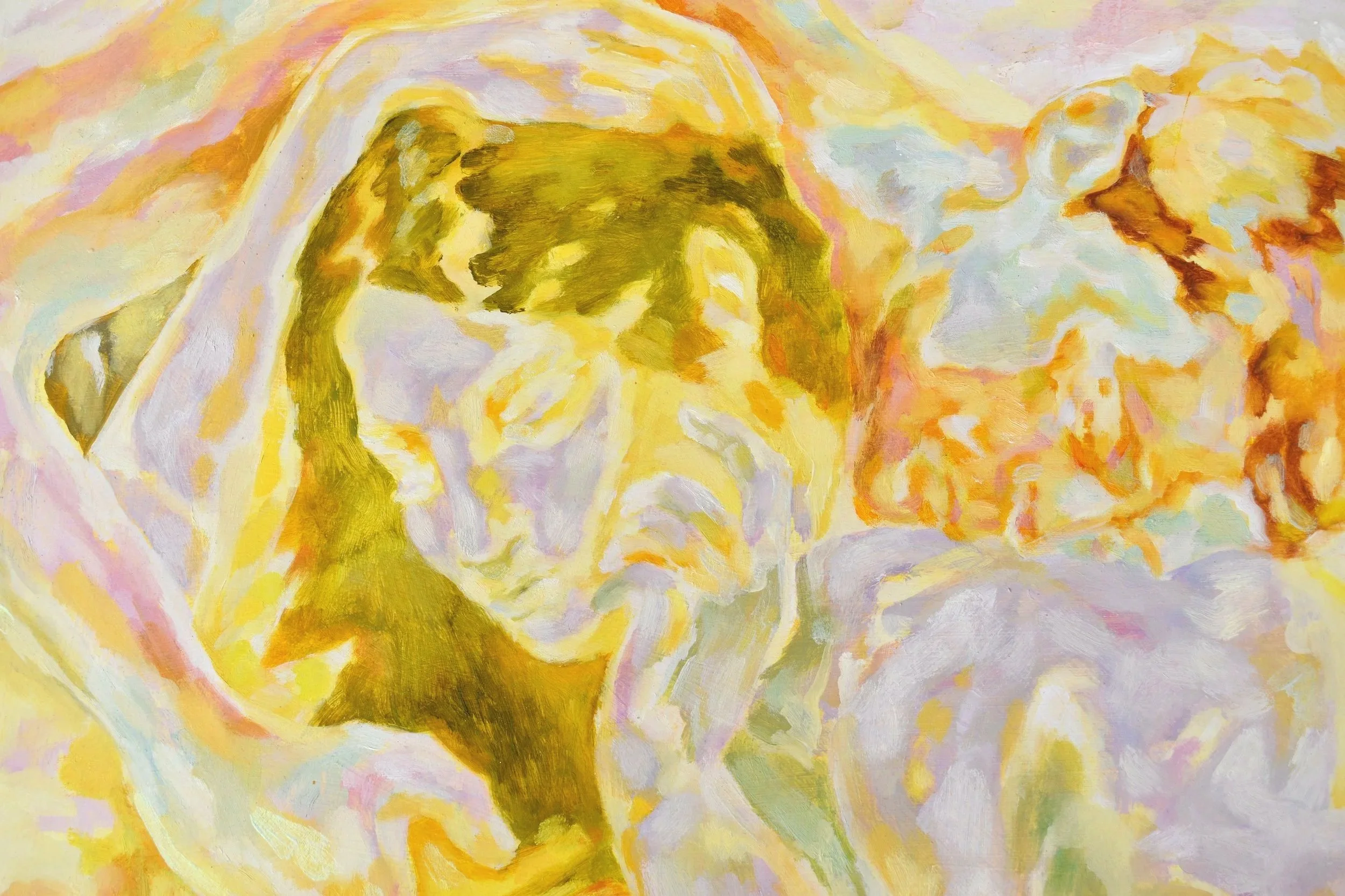 Untitled (detail), oil on panel, 12 x 12 In