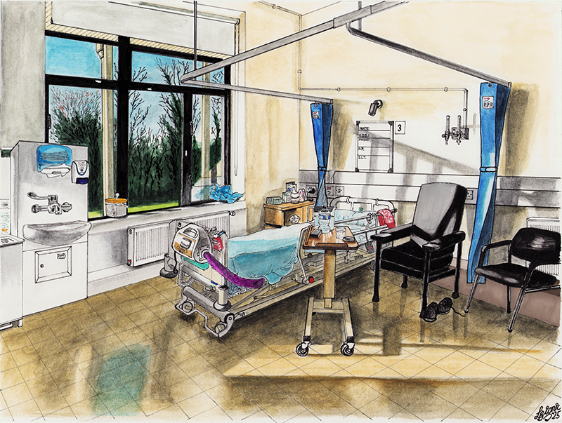 Stroke14 - Merlin Park - Bed View