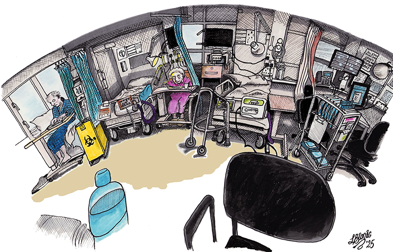 Stroke3 - Stroke Unit Fisheye Bed View