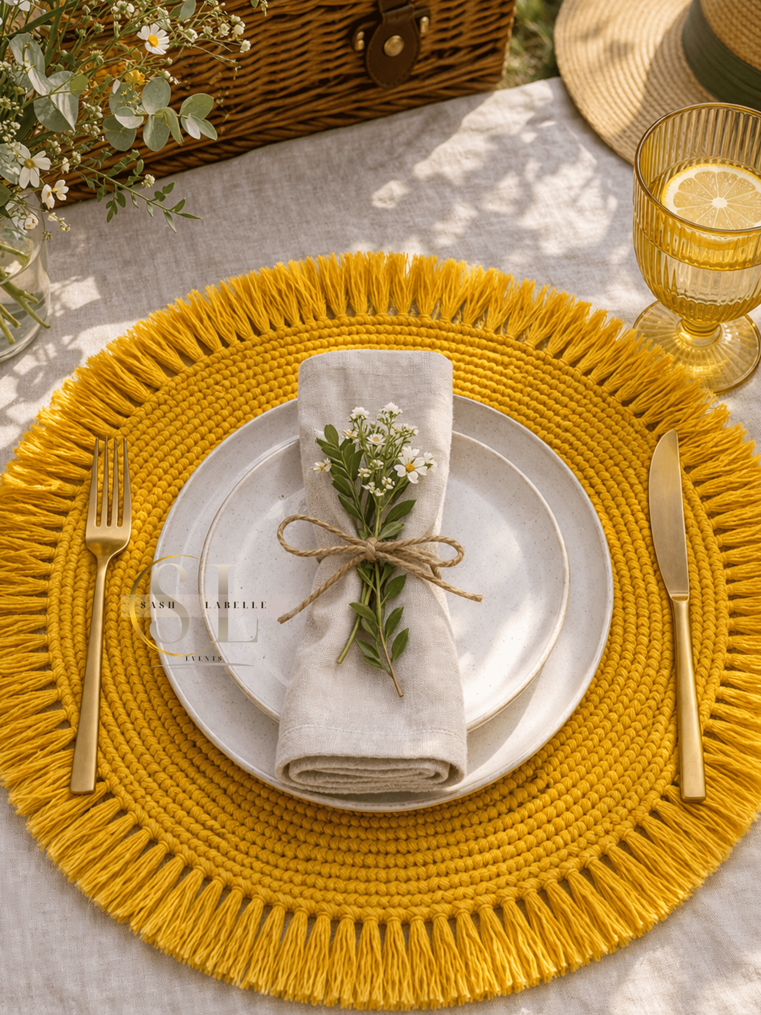 Event Rentals - Yellow Placemats