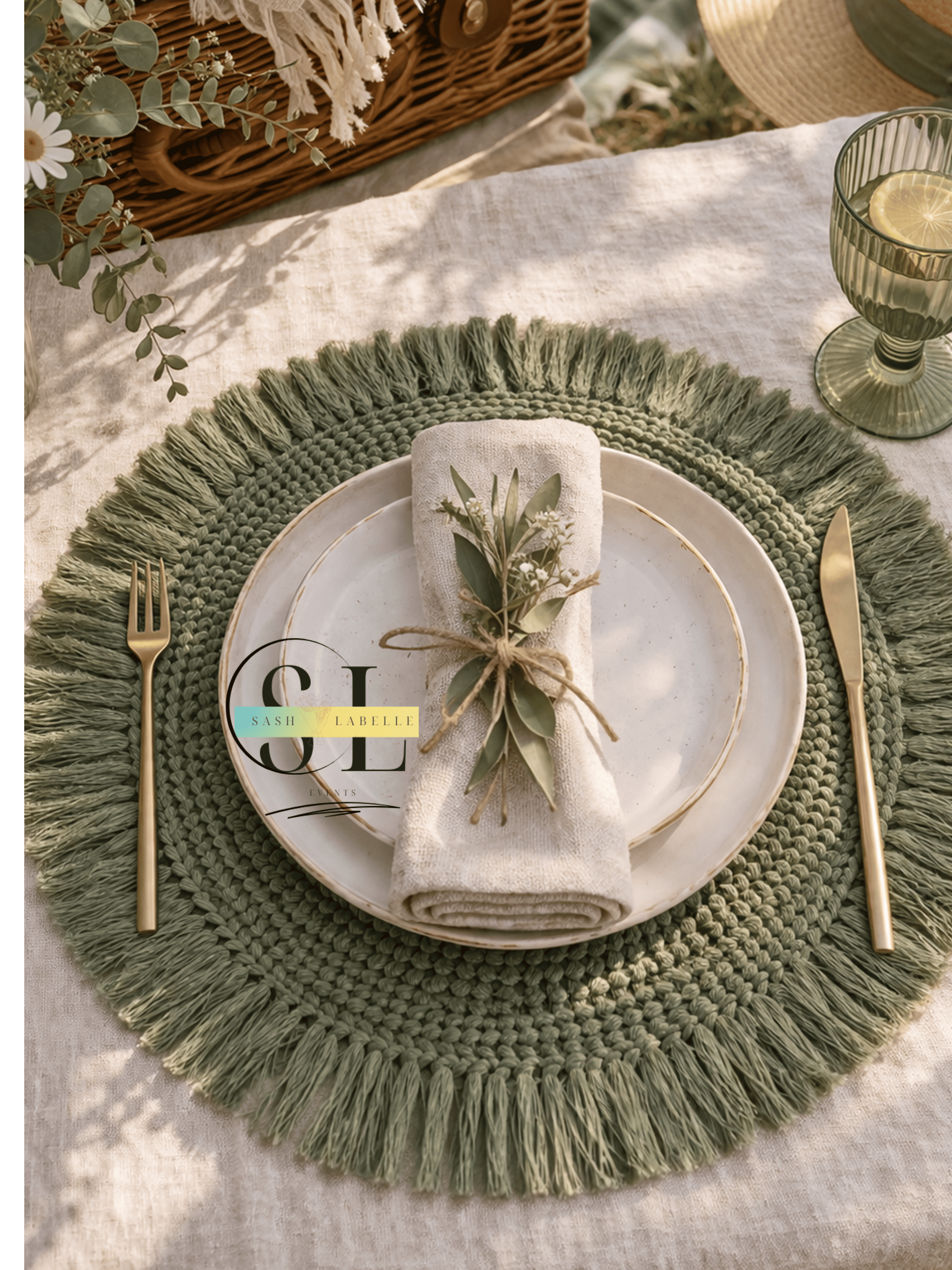 Event Rentals - Sage Green Placemats