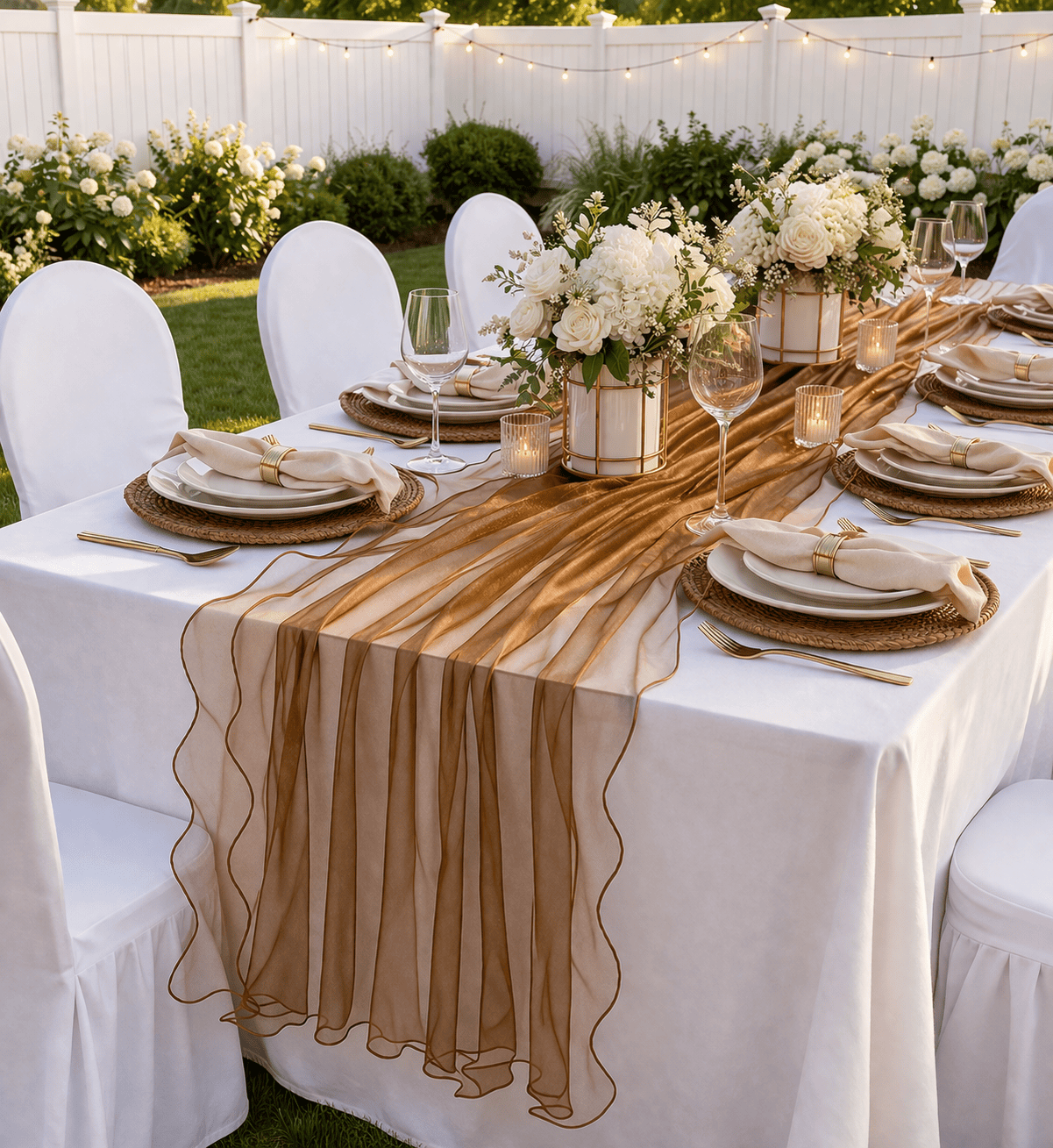 Brown Table Runners — Voile