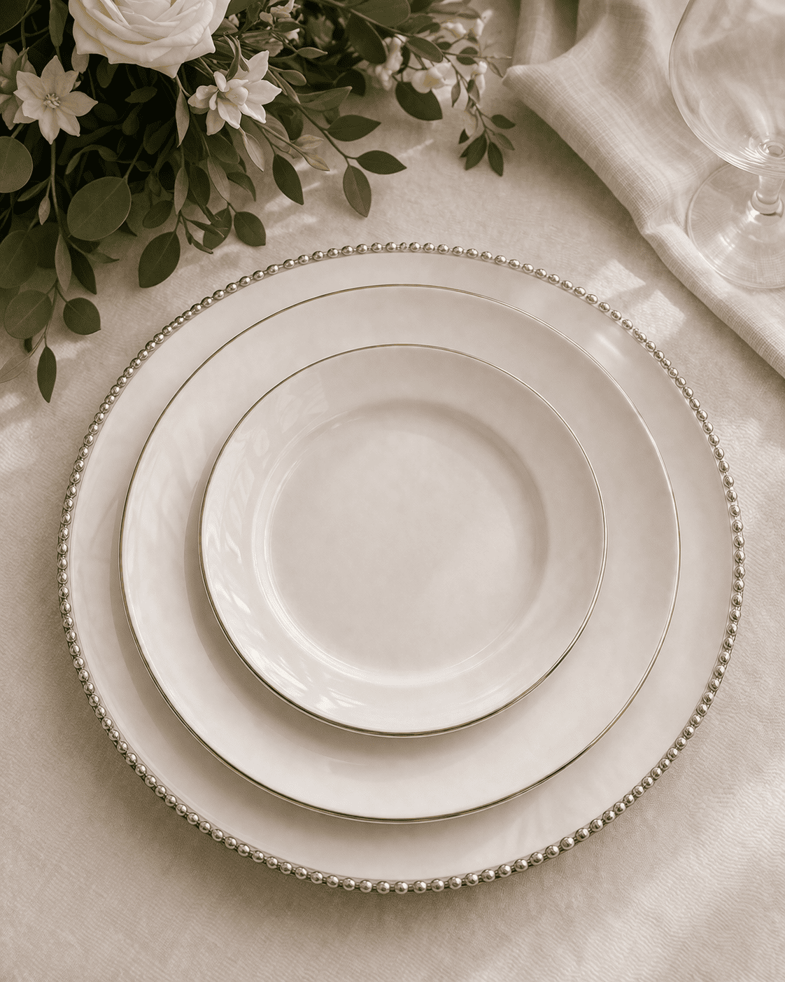 Event Dinnerware Rentals - Plate Set