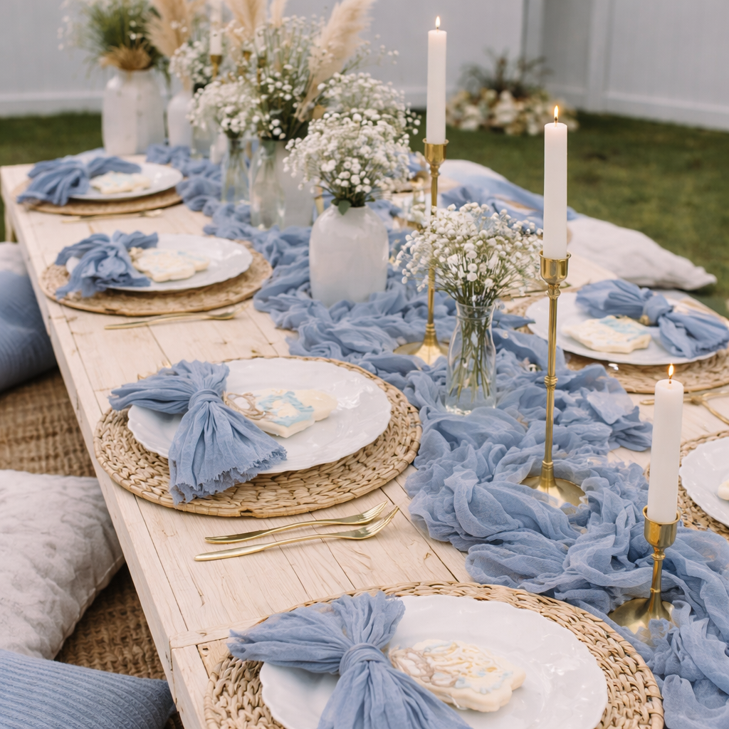 Blue Picnic Cushion Seats