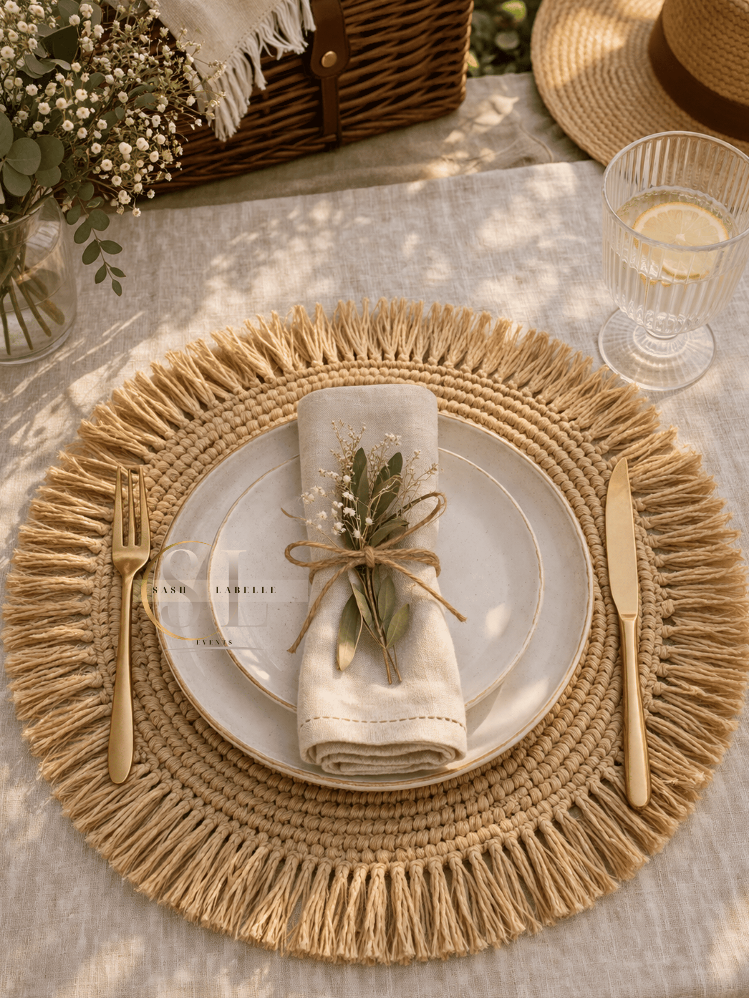 Event Rentals - Beige Placemats