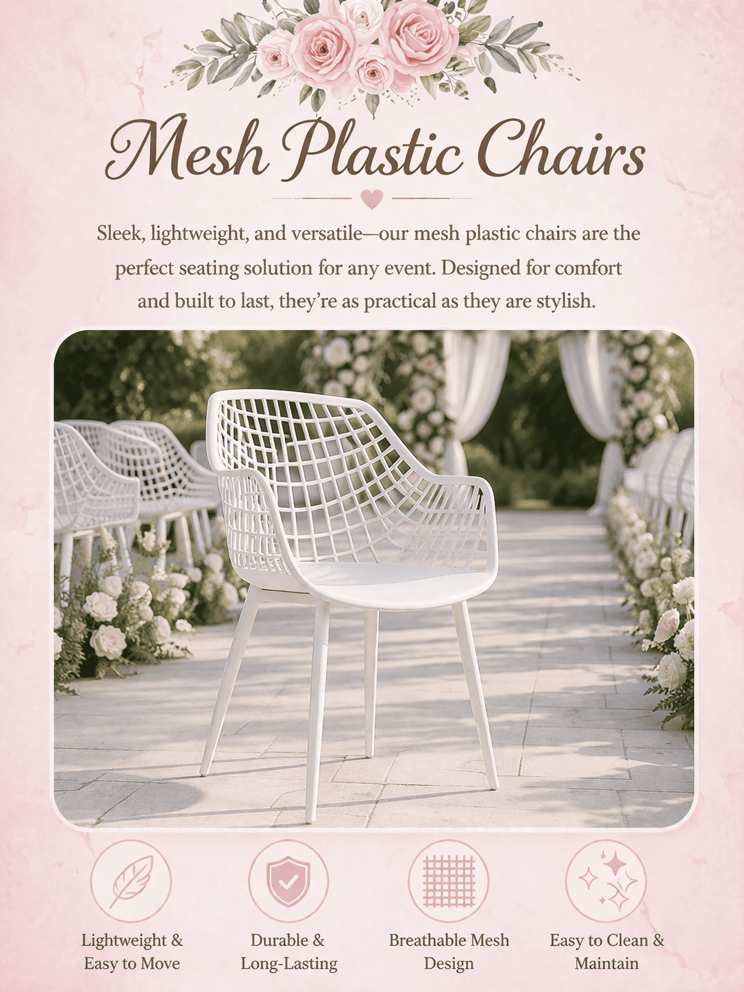 Adults White Chairs (Rental)