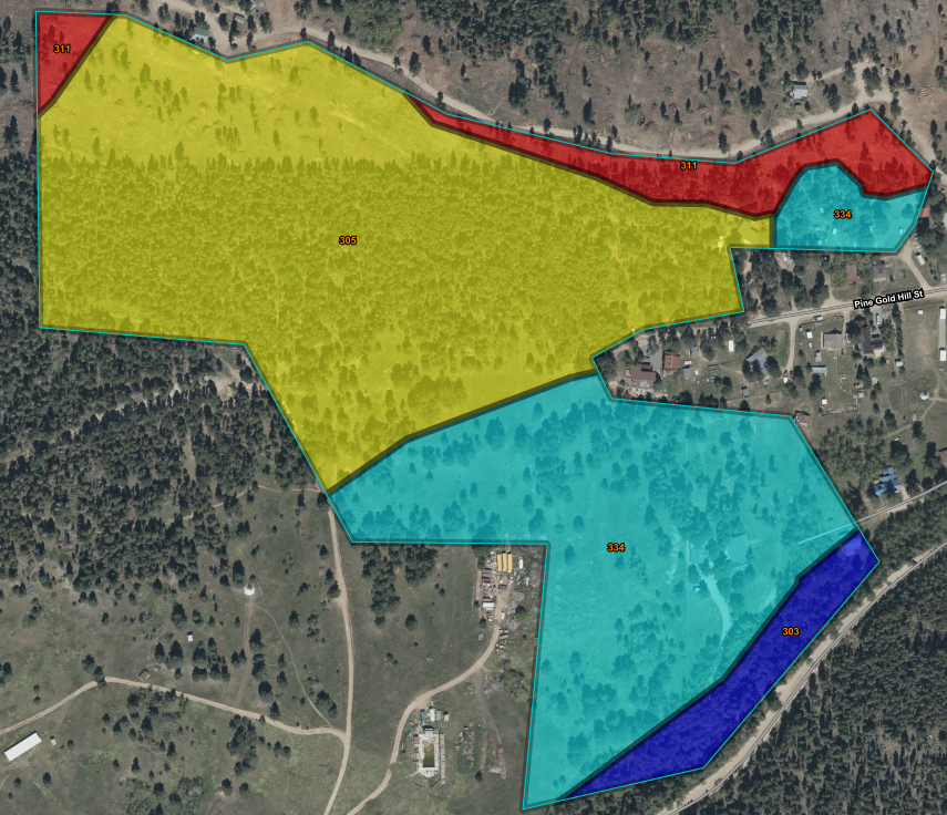 Soil type estimate used in fire mitigation assesments
