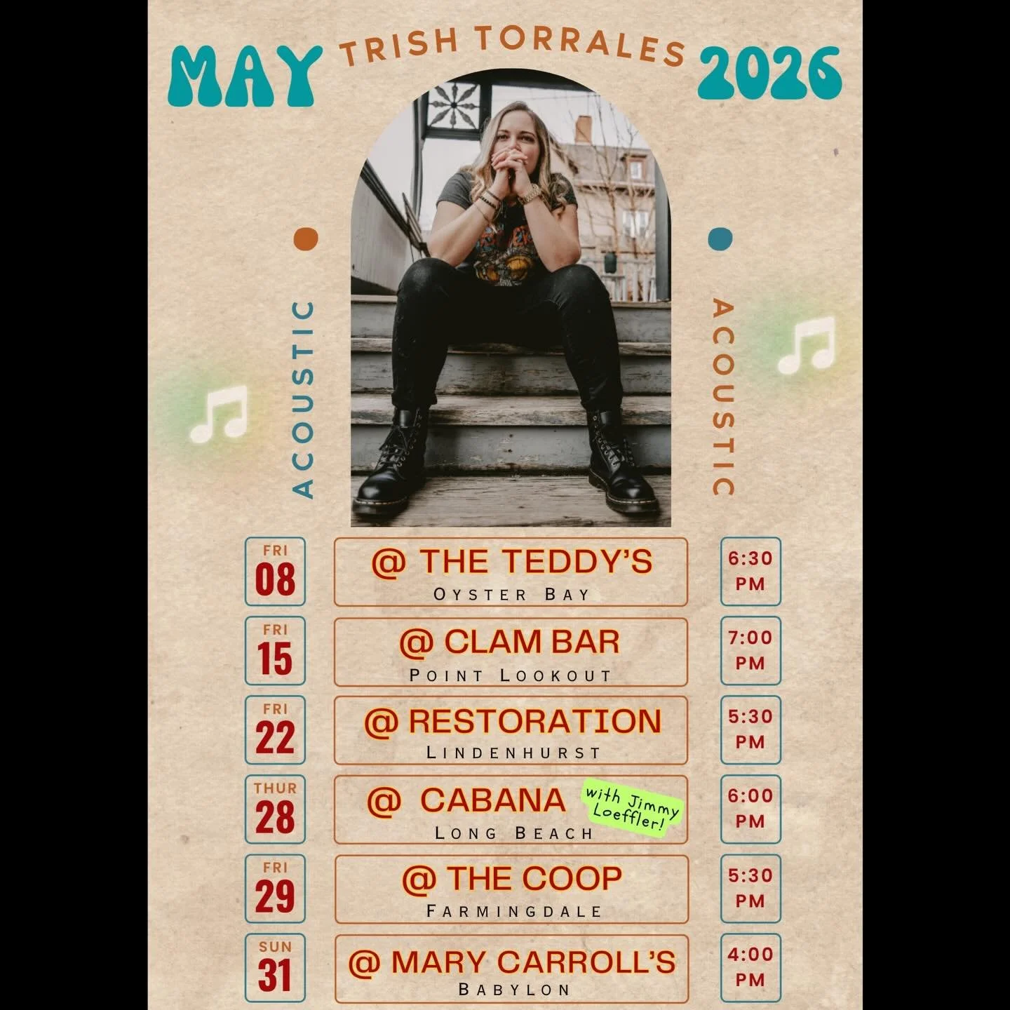 May gigs coming in hot! On a little hiatus until May but I&rsquo;ll be back 😎