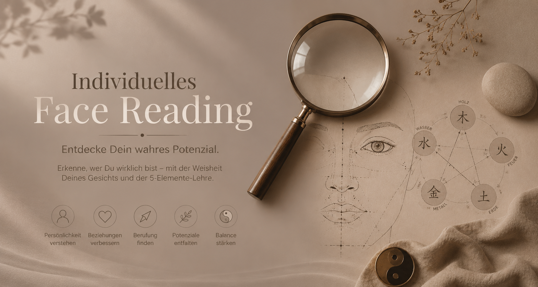 Individuelles Gesichtslesen Antoanela Tocari | Face Reading, Coaching & chinesische Metaphysik