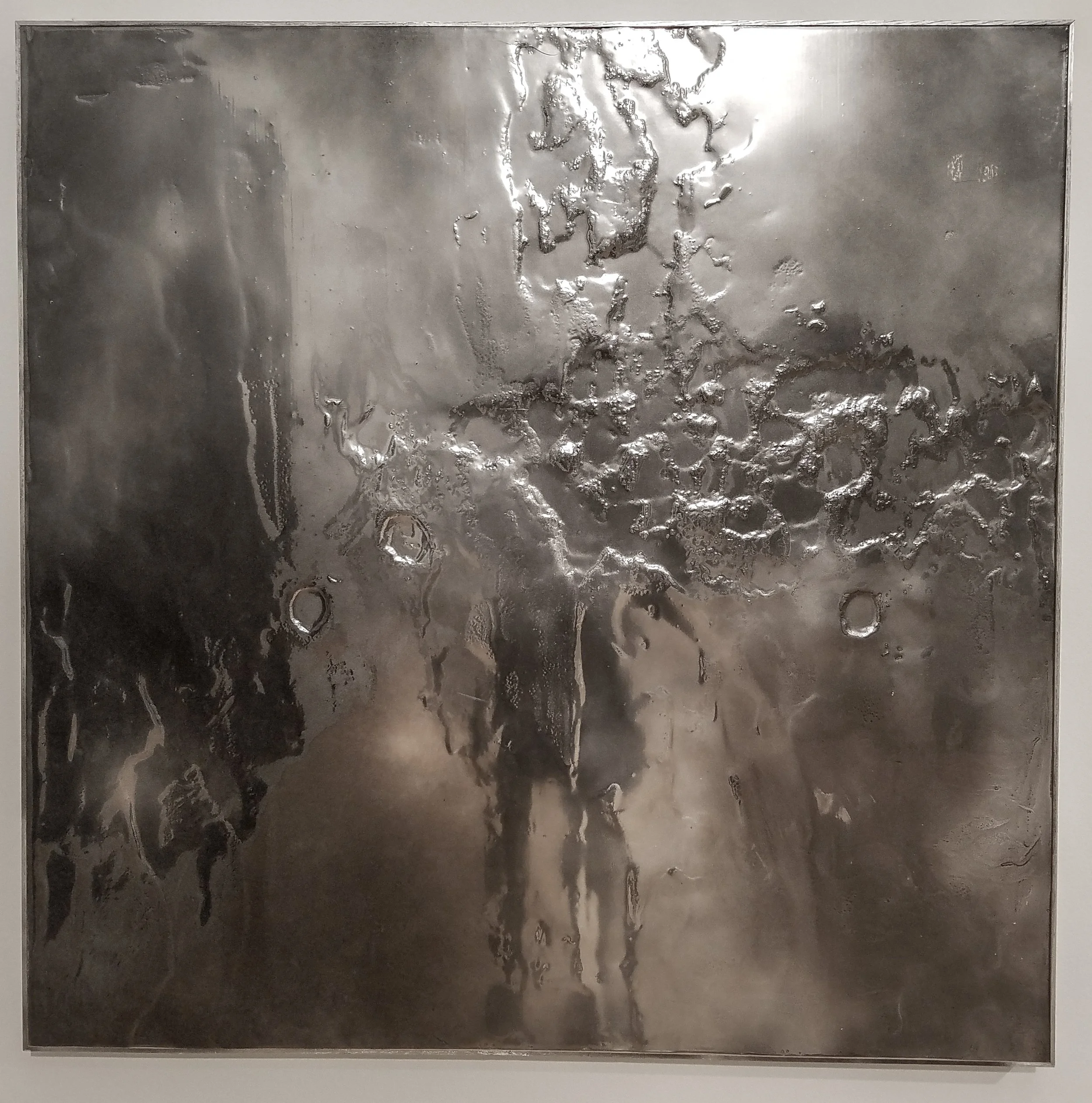 Number 11
acrylic, aerosol paint, resin on shou sugi ban treated distressed wood