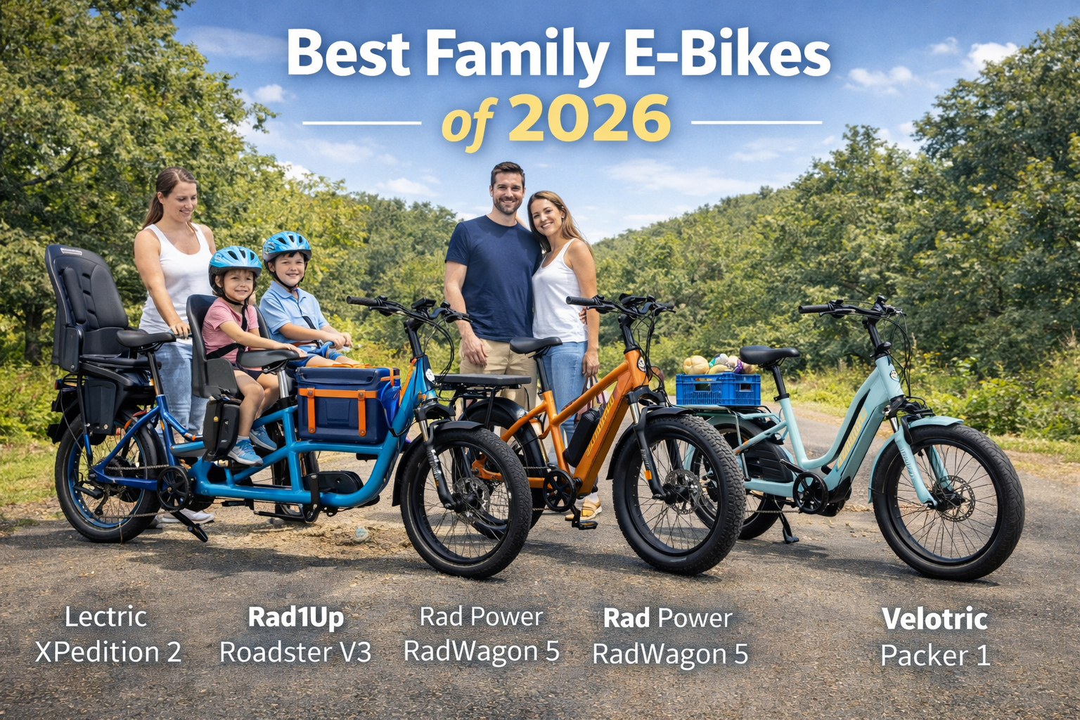 The Best E-Bikes for Families in 2026