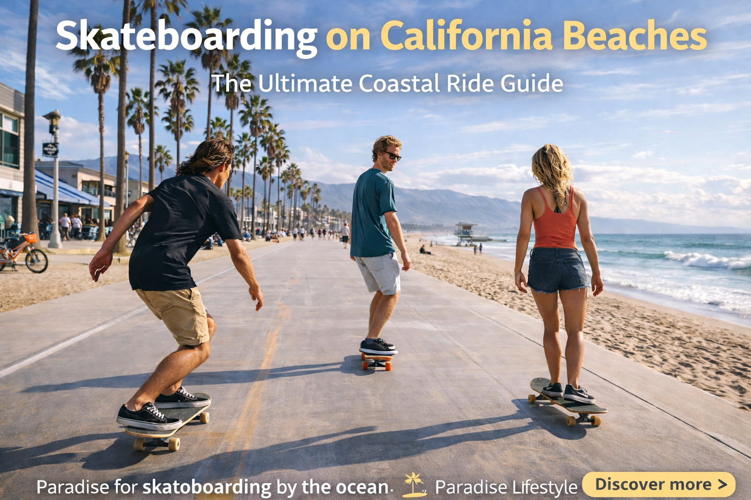 Skateboarding on California Beaches