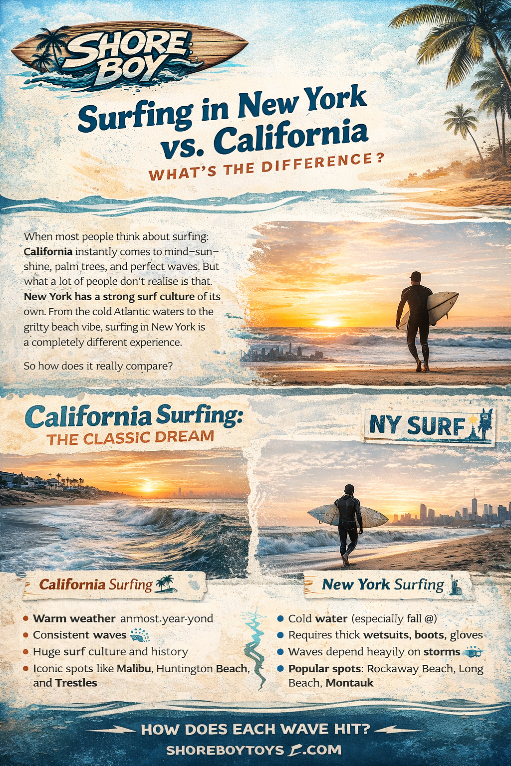 Surfing in New York vs California: What’s the Difference?