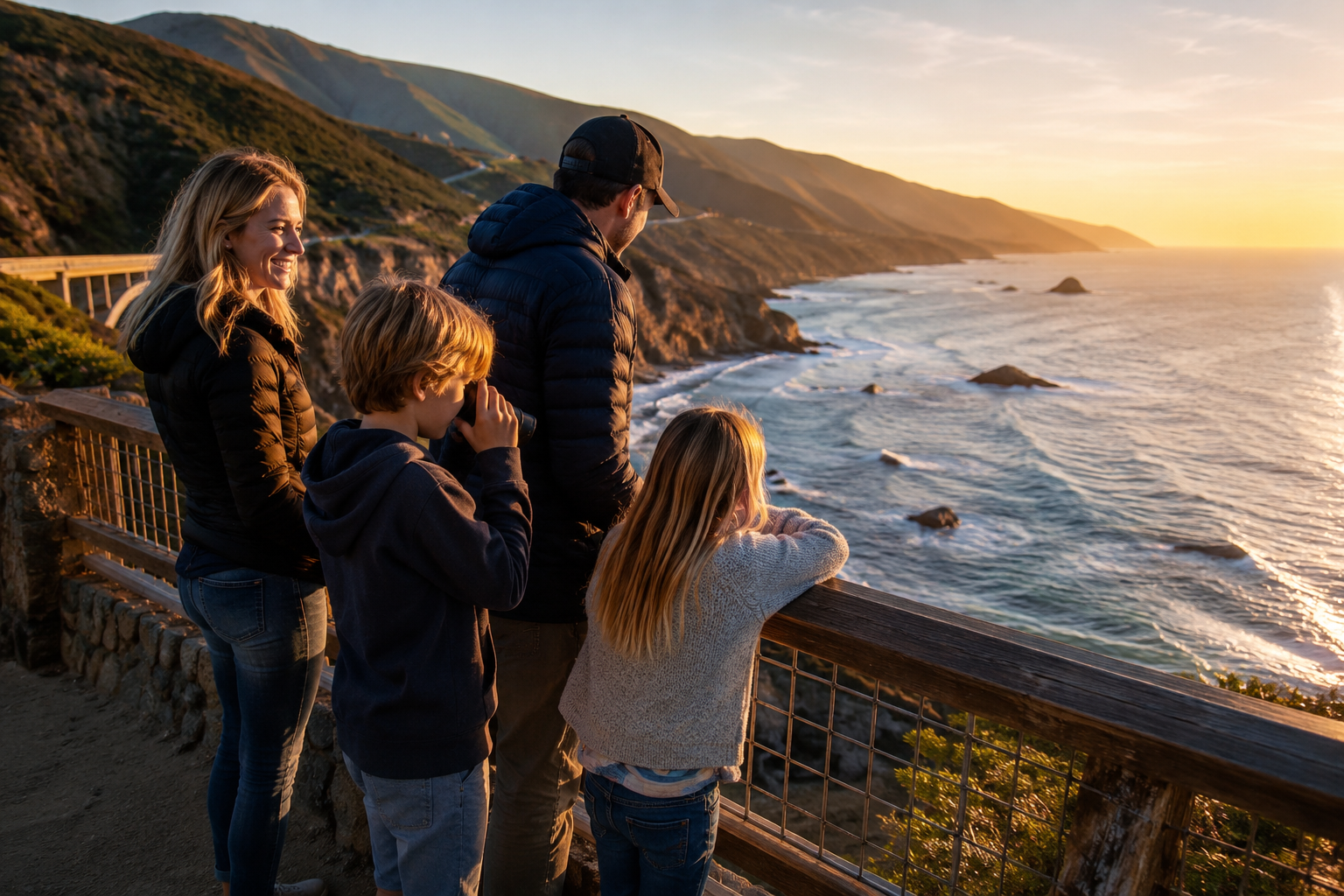 Highway 1 vista points and pullouts